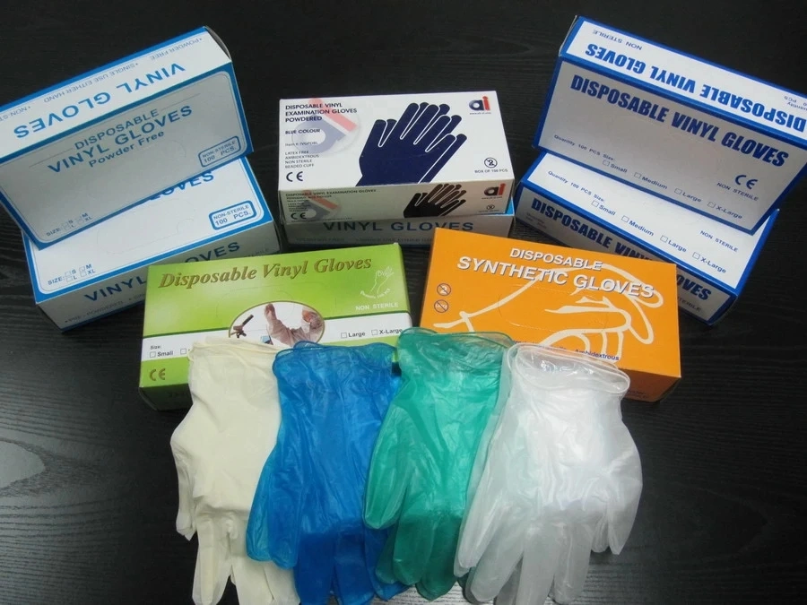 Hospital Work Exam Blue Nitryl Sterile Protective Working Surgical Powder Free Hand Examination Safety Medical Nitrile Disposable Gloves